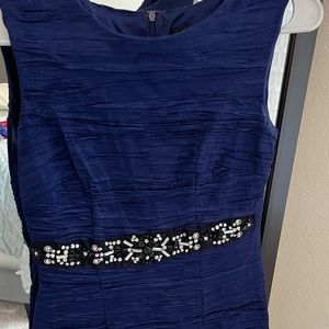 Scarlett Blue Evening Dress - Size 4 Petite